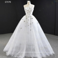 Jancember RSM67078 vestido de novia de lujo con hombros descubiertos y cuentas de cristal